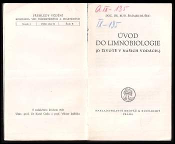 Rudolf Šrámek-Hušek: Úvod do limnobiologie