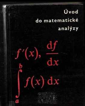 Úvod do matematické analýzy