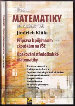 Jindřich Klůfa: Úvod do matematiky pro studenty VŠE