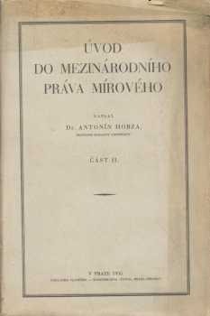 Úvod do mezinárodního práva mírového