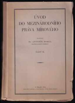 Úvod do mezinárodního paráva mírového