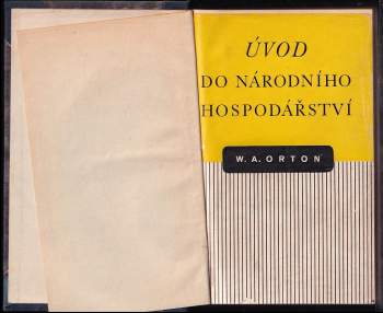 William Aylott Orton: Úvod do národního hospodářství