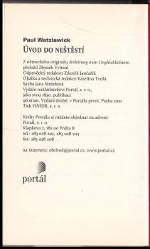 Paul Watzlawick: Úvod do neštěstí