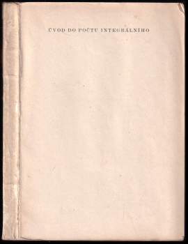 Úvod do počtu integrálního