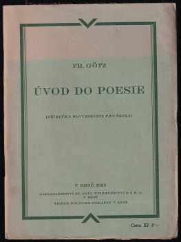 Úvod do poesie