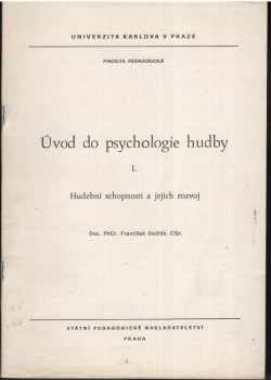 František Sedlák: Úvod do psychologie hudby