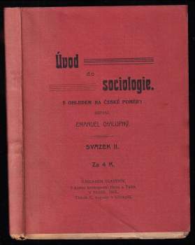 Úvod do sociologie