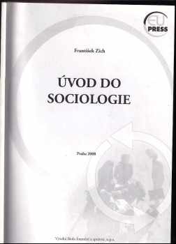 František Zich: Úvod do sociologie