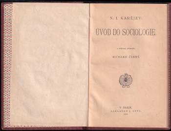 Nikolaj Ivanovič Karejev: Úvod do sociologie