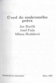 Úvod do soukromého práva