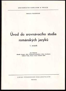 Úvod do srovnávacího studia románských jazyků