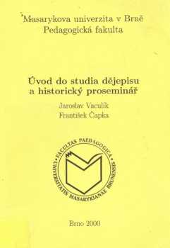 Úvod do studia dějepisu a historický proseminář