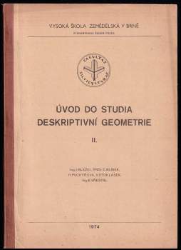Úvod do studia deskriptivní geometrie