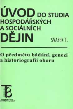 Úvod do studia hospodářských a sociálních dějin