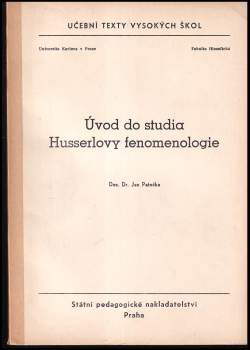 Úvod do studia Husserlovy fenomenologie