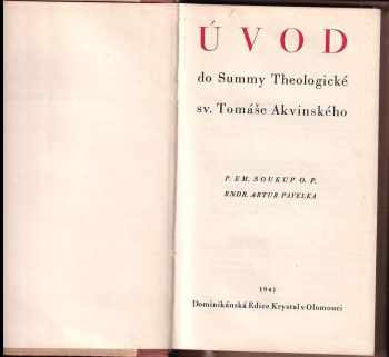 Emilian Soukup: Úvod do Summy Theologické sv. Tomáše Akvinského