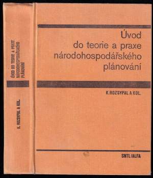 Úvod do teorie a praxe národohospodářského plánování