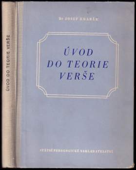 Úvod do teorie verše