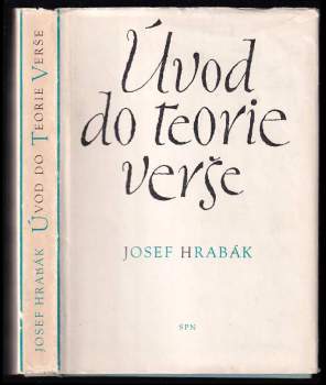 Josef Hrabák: Úvod do teorie verše