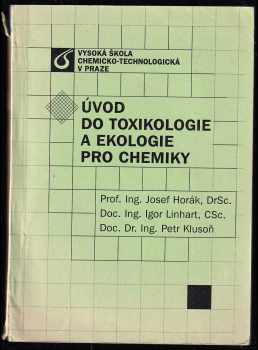 Igor Linhart: Úvod do toxikologie a ekologie pro chemiky
