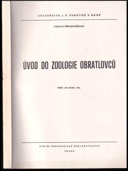 Úvod do zoologie obratlovců