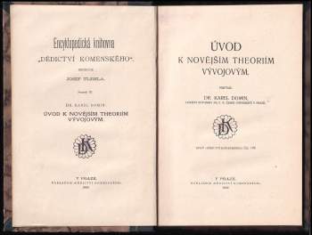Karel Domin: Úvod k novějším theoriím vývojovým