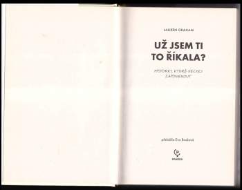 Lauren Graham: Už jsem ti to říkala?