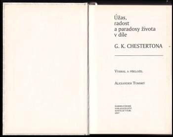 G. K Chesterton: Úžas, radost a paradoxy života v díle G.K. Chestertona