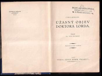 Cyril Berger: Úžasný objev doktora Lorda