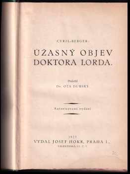 Cyril Berger: Úžasný objev doktora Lorda