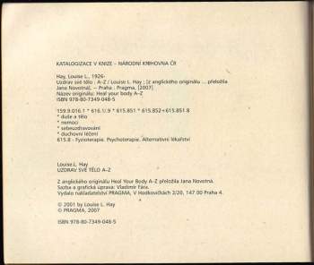 Louise L Hay: Uzdrav své tělo A-Z