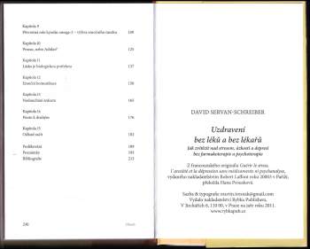 David Servan-Schreiber: Uzdravení bez léků a bez lékařů