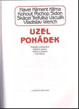Jan Werich: Uzel pohádek