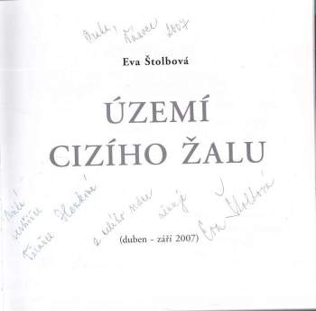 Eva Štolbová: Území cizího žalu