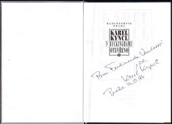 Karel Kyncl: V Buckinghamu otevřeno a jiné reportáže, fejetony, poznámky a připomínky z Británie