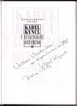 Karel Kyncl: V Buckinghamu otevřeno a jiné reportáže, fejetony, poznámky a připomínky z Británie