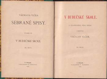 Václav Vlček: V Budečské škole