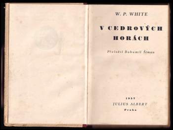 William Patterson White: V cedrových horách