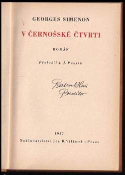 Georges Simenon: V černošské čtvrti