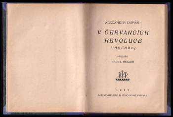 Alexandre Dumas: V červáncích revoluce