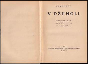 Zane Grey: V džungli