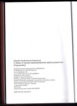 Libuše Paukertová-Leharová: V exilu s Olgou Masarykovou-Revilliodovou