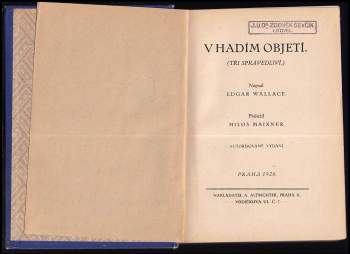 Edgar Wallace: V hadím objetí