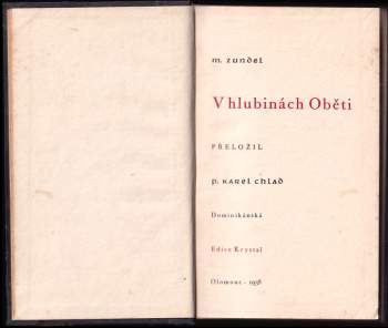 Maurice Zundel: V hlubinách Oběti