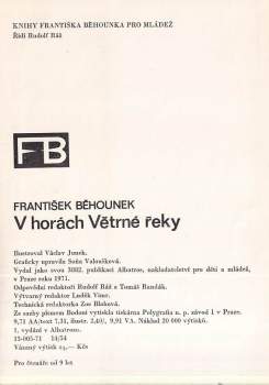 František Běhounek: V horách Větrné řeky ; Poslední náboj ; Ostrov draků