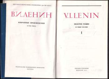 Vladimir Il'jič Lenin: V. I. Lenin Selected Works in Three Volumes
