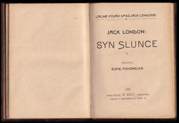 Jack London: V jeskyni mrtvých ; Princezna ; Dítě vod ; Na rohoži Makaloa ; Ah Kimovy slzy