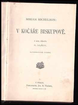 V kočáře biskupově