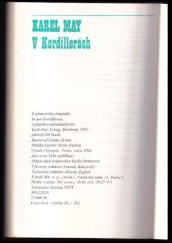 Karl May: V Kordillerách