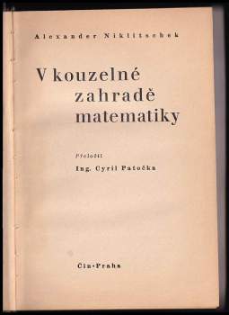 Alexander Niklitschek: V kouzelné zahradě matematiky